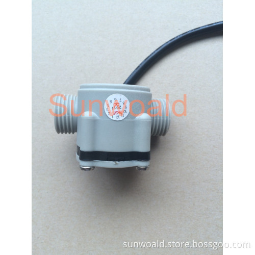 DN15 G1/2" rate 1~30L/min Hall Magnetic plastic trasonic water flow sensor for pump